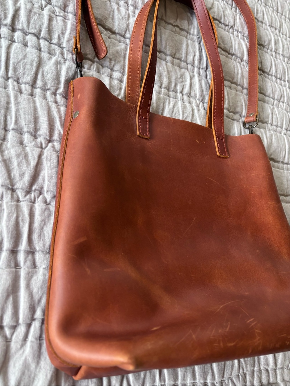 Portland Leather Good Crossbody Tote - Picture 6 of 13